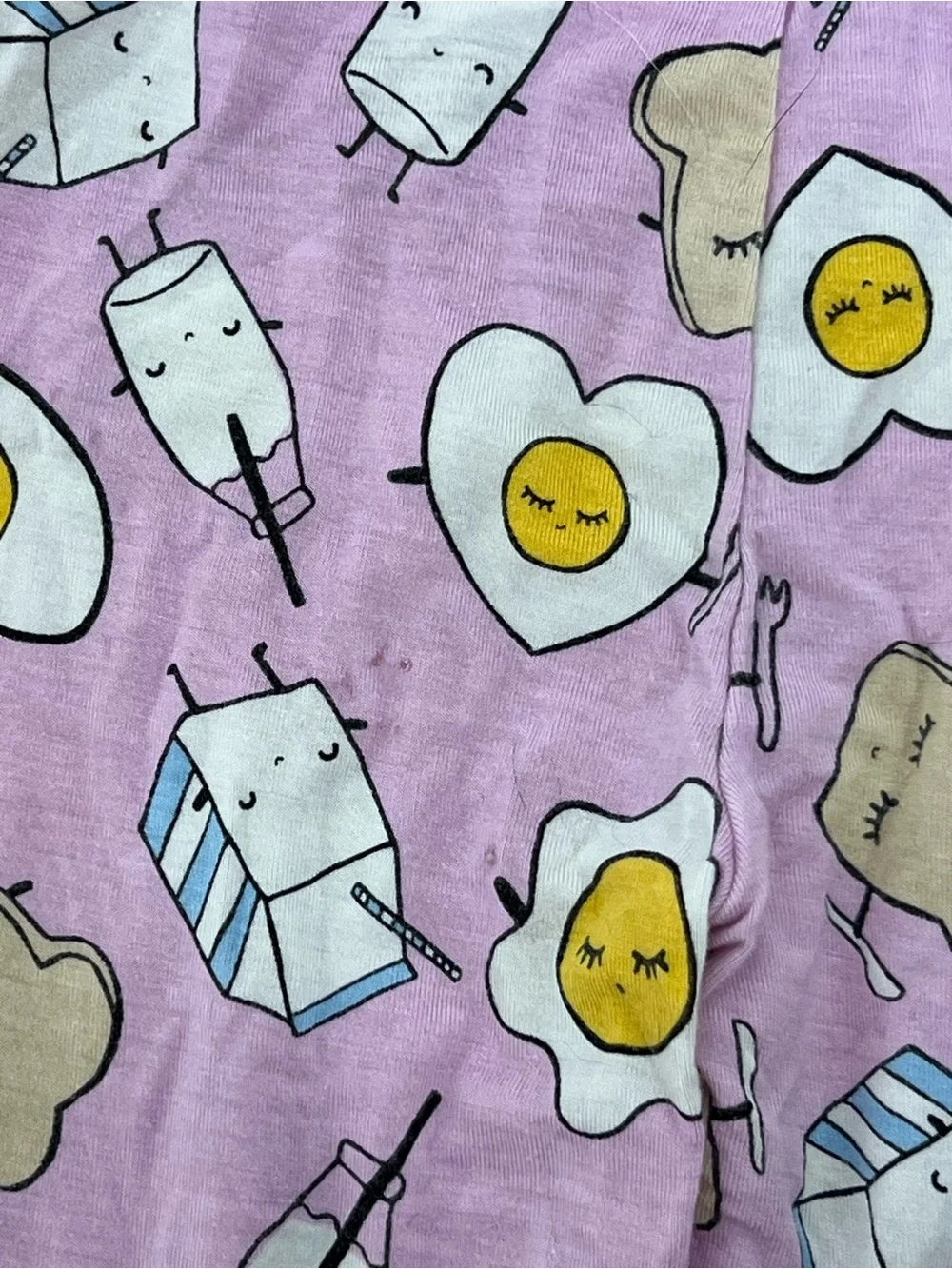 Little Sleepies Lavender Egg Face Pajama Set size 2T